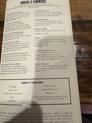 Menu photo 2 Puckett's Restaurant Pigeon Forge, TN Menu photo 2 Puckett's Restaurant Pigeon Forge, TN