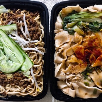 Home Taste - Chongqing Small Noodles with Minced Pork & Spicy Hot Oil Seared Noodles (takeout) - Szechuan Near Me - Watertown, Massachusetts