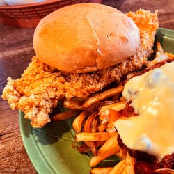Chuckwagon Restaurant - Tenderloin and chili fries.