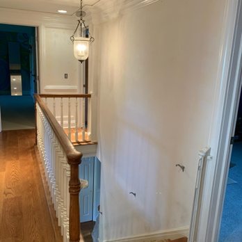 Twice As Nice - After
Wallpaper was removed wall was mudded and a smooth white finish was layed on - Painters Near Me Twice As Nice - After
Wallpaper was removed wall was mudded and a smooth white finish was layed on - Painters Near Me