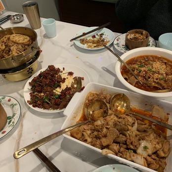 Tasty Szechuan - Our dinner spread. - Noodles Near Me - Concord, California