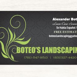 Boteo’s Landscaping - Call Or Text Me !