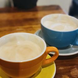 Cafe Nola - Betty White Latte (vanilla & coconut) Bananas Foster Latte