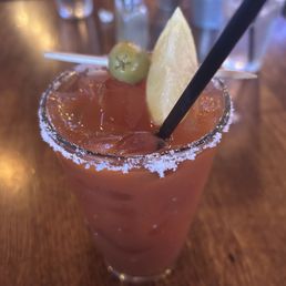 $6 Spicy Bloody Mary (weekends) - had a kick $6 Spicy Bloody Mary (weekends) - had a kick