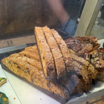 M.H.Bread and Butter - Biscotti with cranberries, pistachios and dark chocolate dip - Bakeries Near Me - San Anselmo, California M.H.Bread and Butter - Biscotti with cranberries, pistachios and dark chocolate dip - Bakeries Near Me - San Anselmo, California