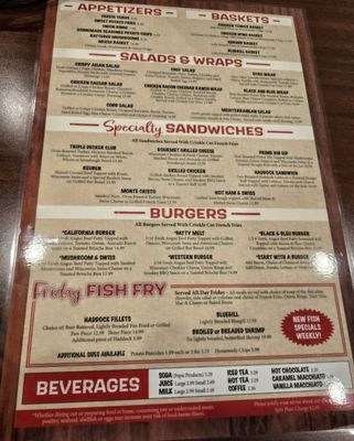Menu photo 2 R&T's Dinky Diner Rhinelander, WI