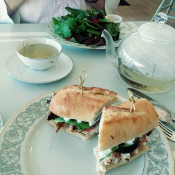 Dragonfly Tea Room - Greek chicken salad sandwich - Tea Rooms Near Me - Modesto, California Dragonfly Tea Room - Greek chicken salad sandwich - Tea Rooms Near Me - Modesto, California