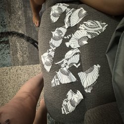 Hoda's Tailoring - All the lace I had to cut off under to top layer after Hodas shortening work