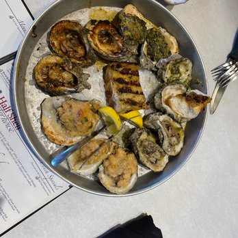 Half Shell Oyster House - Oyster Sampler - Seafood Near Me - Gulfport, Mississippi Half Shell Oyster House - Oyster Sampler - Seafood Near Me - Gulfport, Mississippi