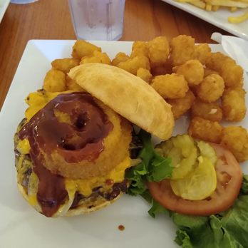 Cowboy Cafe - Cowboy burger with lots of tots. A good, solid burger. - American Near Me - Sheridan, Wyoming