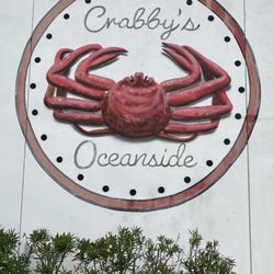 Crabby's Oceanside - Outside sign