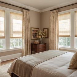 Budget Blinds of Granby - Block the morning light or let it softly glow in.  Our custom bedroom shades offer the perfect mix of privacy and comfor...