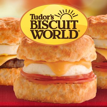 Tudor's Biscuit World - three biscuits with cheese and bacon - Breakfast & Brunch Near Me - New Boston, Ohio Tudor's Biscuit World - three biscuits with cheese and bacon - Breakfast & Brunch Near Me - New Boston, Ohio