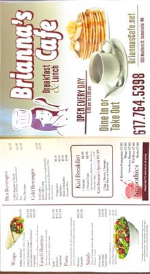 Menu photo 2 Brianna’s Cafe Somerville, MA Menu photo 2 Brianna’s Cafe Somerville, MA