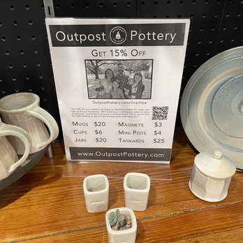 Overflow Coffee - Really cool pottery from plates and cups to planters. - Cafes Near Me - Hillsboro, Texas Overflow Coffee - Really cool pottery from plates and cups to planters. - Cafes Near Me - Hillsboro, Texas