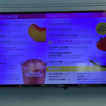 Planet Smoothie - a menu for a smoothie - Juice Bars & Smoothies Near Me - Homewood, Alabama Planet Smoothie - a menu for a smoothie - Juice Bars & Smoothies Near Me - Homewood, Alabama
