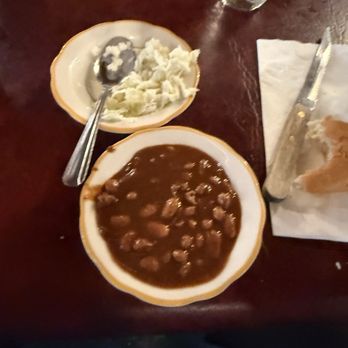 Cattleman's Steakhouse at Indian Cliffs Ranch - Baked beans & coleslaw - Steakhouses Near Me - Fabens, Texas