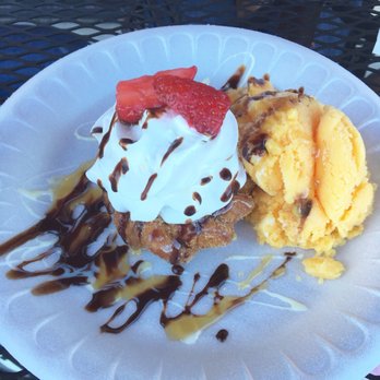 El Frutal - Churro donut with mango ice cream - Mexican Near Me - Stockton, California