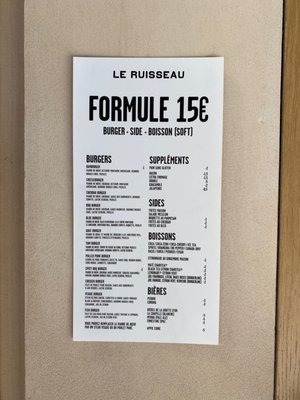 Menu photo 2 Le Ruisseau - Burger Joint Paris, 75