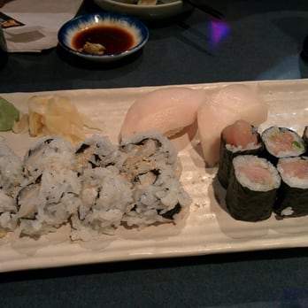 Kaide Sushi - 2 butterfish nigiri, chopped scallop roll and negitoro roll - Sushi Bars Near Me - Vancouver, British Columbia