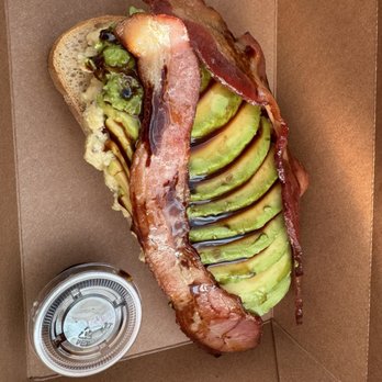 Cafe Mong - Avocado Toast, no sprouts no chili flakes + bacon - Breakfast & Brunch Near Me - Las Vegas, Nevada