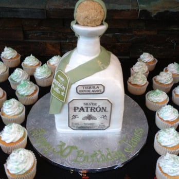 Cake Expressions - Patron Cake with tequila flavored filling and margarita cupcakes! - Bakeries Near Me - Santa Clara, California