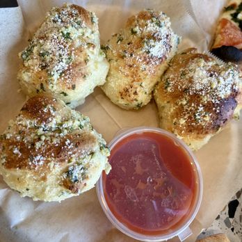 Upper East Slice - (4 pc) Garlic Knots with Marinara-$5 - Pizza Near Me - Temecula, California