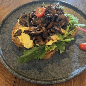 Aroma Craft Coffee - Sauteed Mushroom Crafted Toast - Coffee Roasteries Near Me - Walnut, California