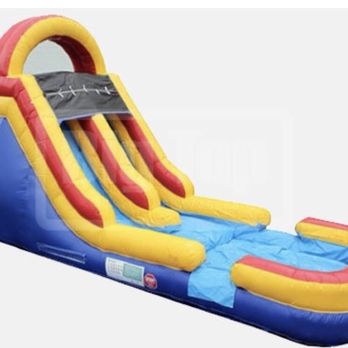 Froggy's Bounce House - 12ft wet/dry double slide with pool - Bounce House Rentals Near Me - Katy, Texas