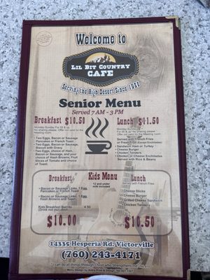 Menu photo 1 Lil Bit Country Cafe Victorville, CA Menu photo 1 Lil Bit Country Cafe Victorville, CA