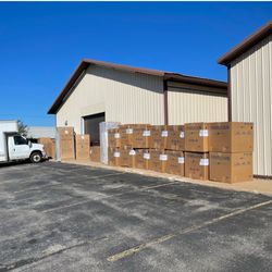 King Furniture - We have such a stocked inventory that pieces are waiting in line for a spot!