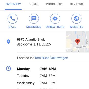 Tom Bush BMW Jacksonville - Hours listed online - Car Dealers Near Me - Jacksonville, Florida Tom Bush BMW Jacksonville - Hours listed online - Car Dealers Near Me - Jacksonville, Florida