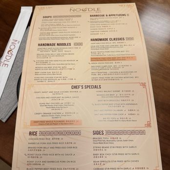 The Noodle Den - The menu!! Amazing selections! - Chinese Near Me - Las Vegas, Nevada