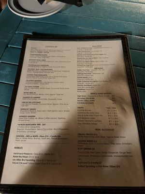 Menu photo 6 The Rooftop Lounge Laguna Beach, CA