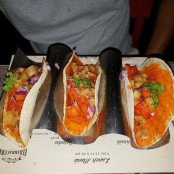 El Barracuda - Al pastor shrimp tacos - comes with a side salad - Seafood Near Me - Nuevo Vallarta, NAY El Barracuda - Al pastor shrimp tacos - comes with a side salad - Seafood Near Me - Nuevo Vallarta, NAY