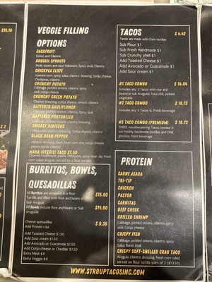 Menu photo 7 Str8 Up Tacos Lakewood, CA