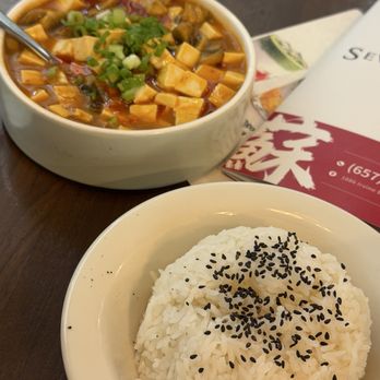 Seven Grams - Mapo Tofu With Rice - Chinese Near Me - Tustin, California Seven Grams - Mapo Tofu With Rice - Chinese Near Me - Tustin, California