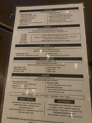 Menu photo 4 Jake's Billiards Greensboro, NC