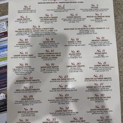 Mason Dixon Family Restaurant - Menu