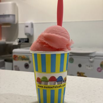 Sunset Slush Jupiter - Classic Italian Ice - Ballpark - Ice Cream & Frozen Yogurt Near Me - Jupiter, Florida
