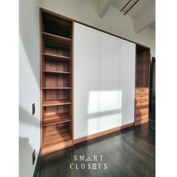 Smart Closets - Featuring rich Richmond Plum finish paired with a soft Vanilla Orchid white interior for a timeless, elevated look. - General Contractors Near Me - New York, New York