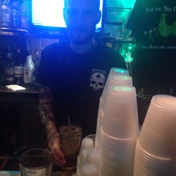 Shenanigan's Irish Pub - Gail the Tatted Up Bartender! No Malbec, had to settle for Cab. - Irish Pub Near Me - Washington, DC, District of Columbia