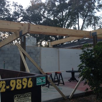 Northmen Roofing - In process flat roof framing going up - Roofing Near Me - Altamonte Springs, Florida