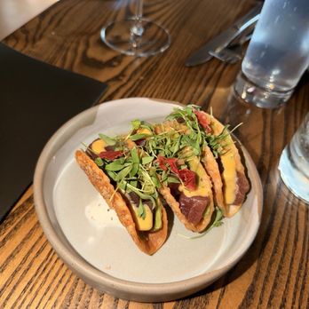 Nomad - Ahi Tuna Tacos...yummy!!! - Desserts Near Me - Bay Harbor, Michigan Nomad - Ahi Tuna Tacos...yummy!!! - Desserts Near Me - Bay Harbor, Michigan