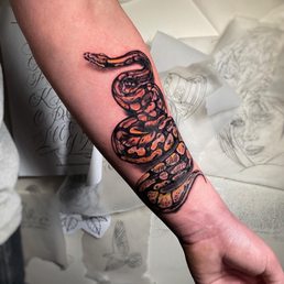 Snake tattoo I've done at tattoo ritual farmingdale NY ! Snake tattoo I've done at tattoo ritual farmingdale NY !