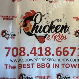 Ooo wee chicken and ribs banner
