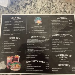 Moon Garden - Menu