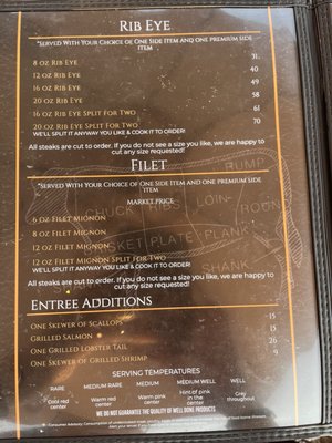 Menu photo 2 Ribeyes Steakhouse Washington, NC Menu photo 2 Ribeyes Steakhouse Washington, NC