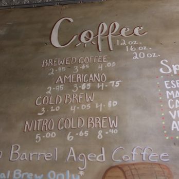 Vibe Coffee - Part of the menu on the wall next to the coffee bar - Coffee & Tea Near Me - Elizabethtown, Kentucky Vibe Coffee - Part of the menu on the wall next to the coffee bar - Coffee & Tea Near Me - Elizabethtown, Kentucky