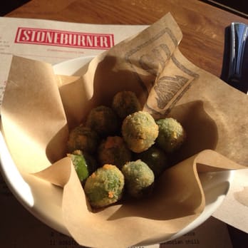 Stoneburner - Crispy castelvetrano olives. - Pizza Near Me - Seattle, Washington
